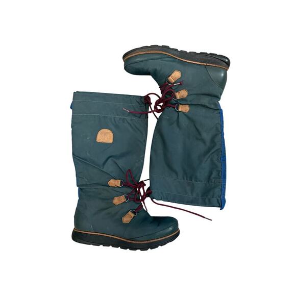 Sorel Waterproof Dark Green 88 Boots Women’s Size 8 Insulated Durable Gorpcore - Picture 3 of 9